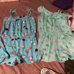 Two rompers 5t girls